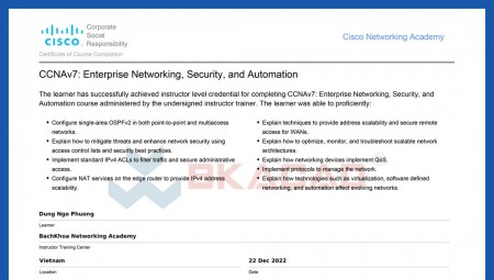 TÓM TẮT KIẾN THỨC MODUL 3 KHÓA HỌC QUẢN TRỊ MẠNG CCNA CHUẨN CISCO:ENTERPRISE NETWORKING, SERCURITY, AND AUTOMATION (ENSA)