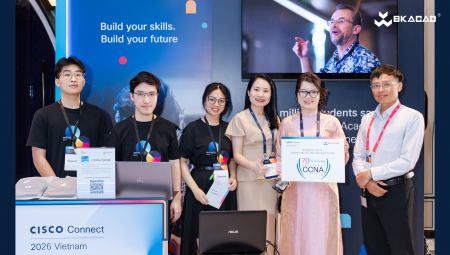 TRẢI NGHIỆM NETACAD BOOTH CÙNG BKACAD TẠI CISCO CONNECT 2026 VIETNAM – KHI VIỆC HỌC NETWORK KHÔNG CÒN KHÔ KHAN