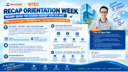RECAP ORIENTATION WEEK | KHÁM PHÁ NGÀNH QUẢN TRỊ DOANH NGHIỆP VỪA VÀ NHỎ