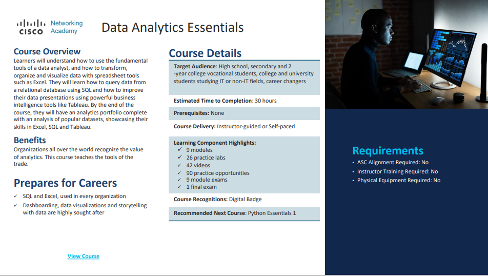 khóa học data analytics essential